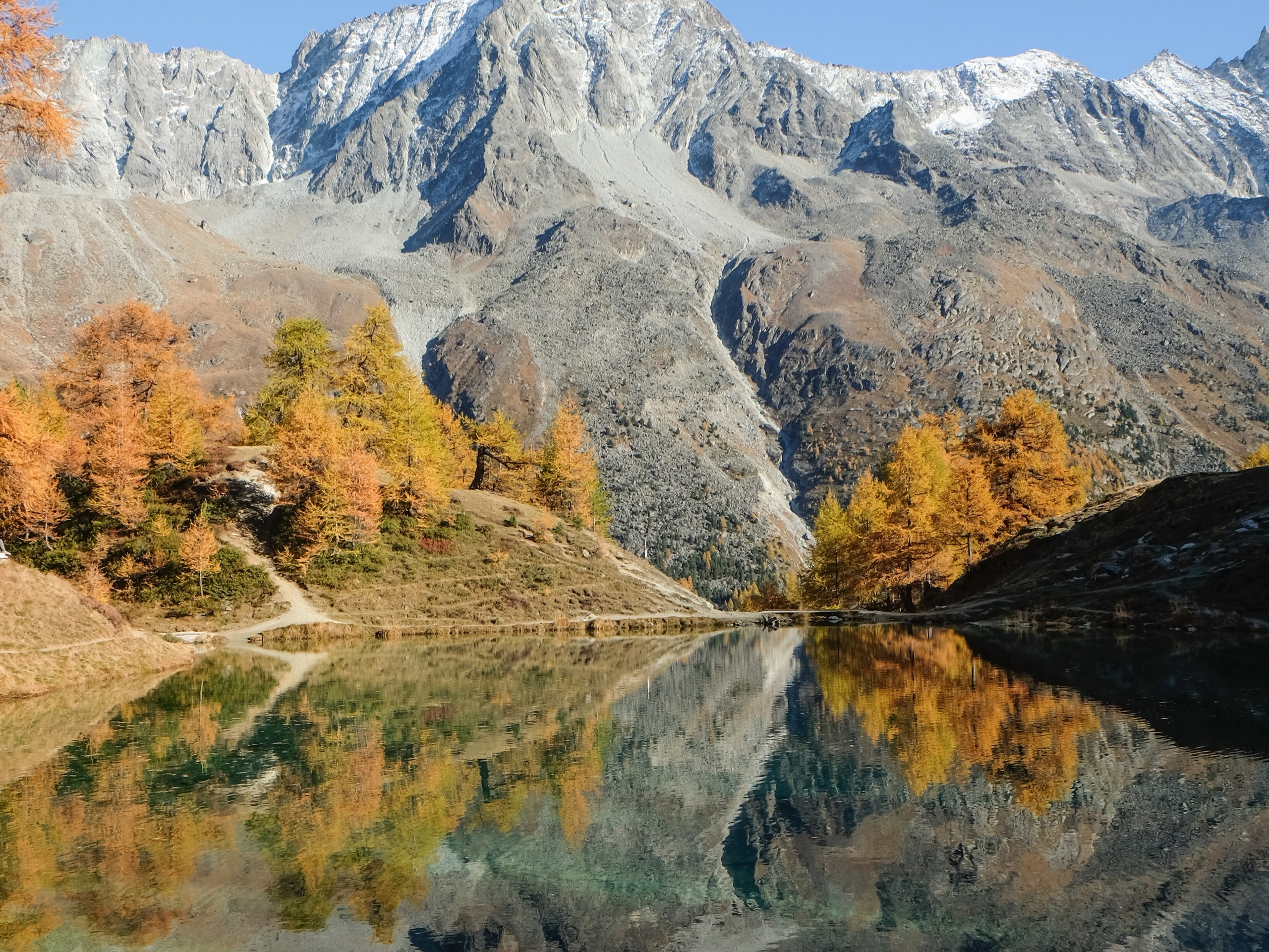 Reflections in the lake, Alps