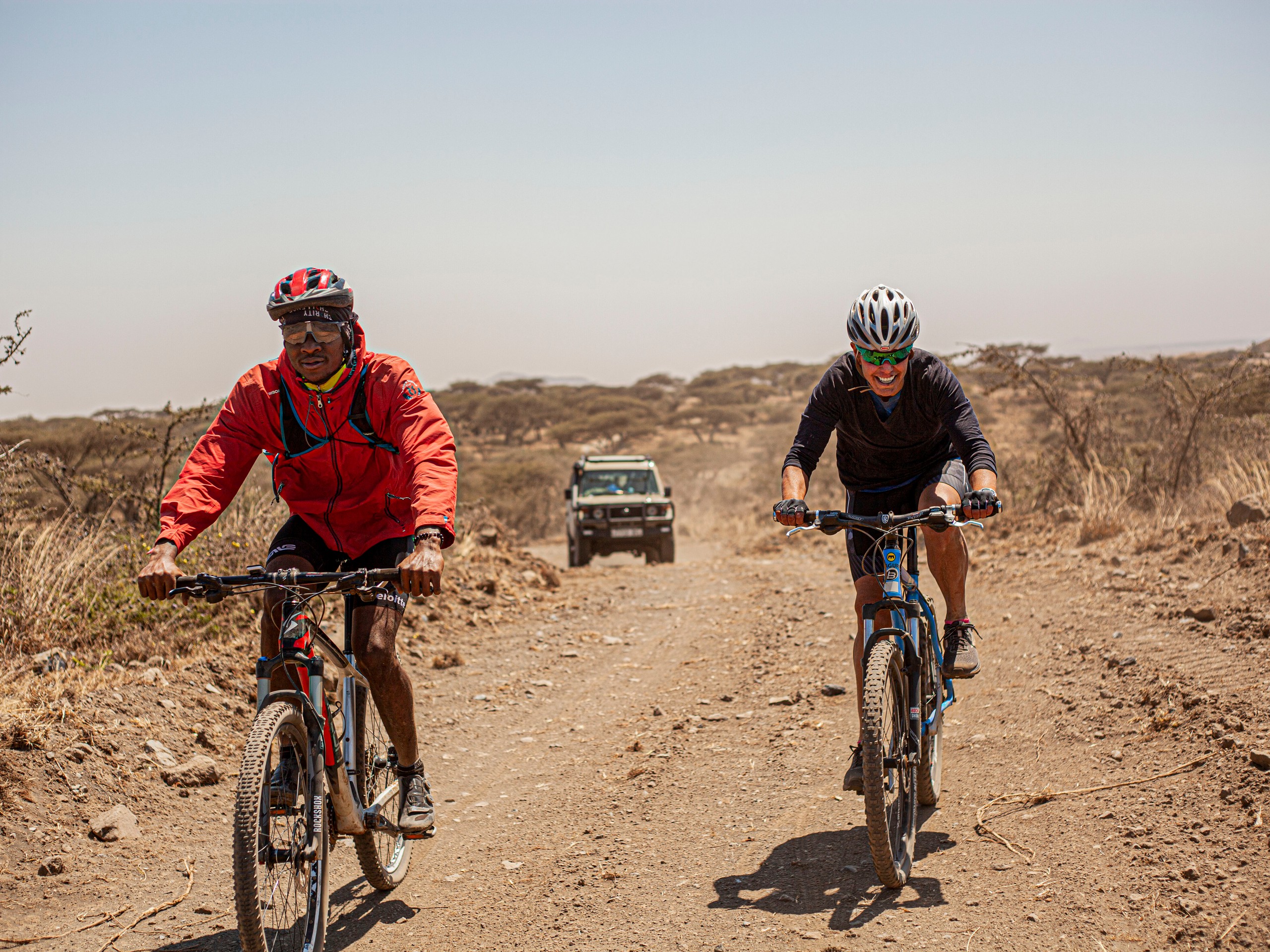 Mountain Biking from Kilimanjaro towards Indian Ocean with a guided group 05