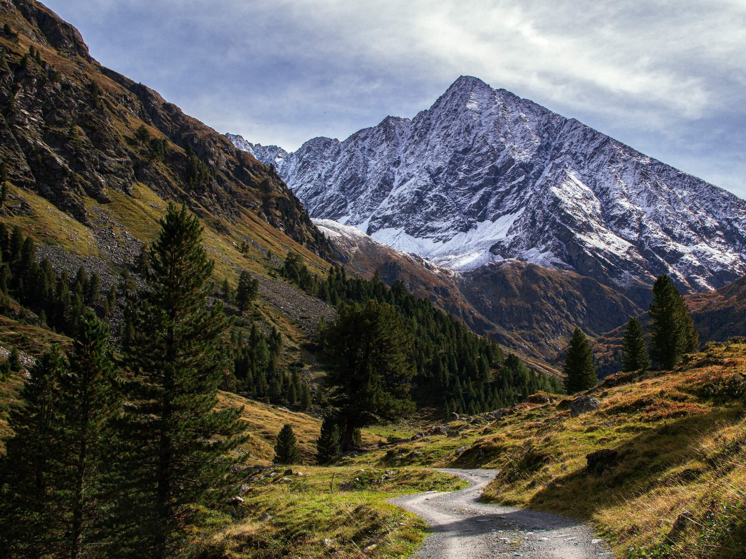 Rugged mountains in the South Tyrol region of Austria