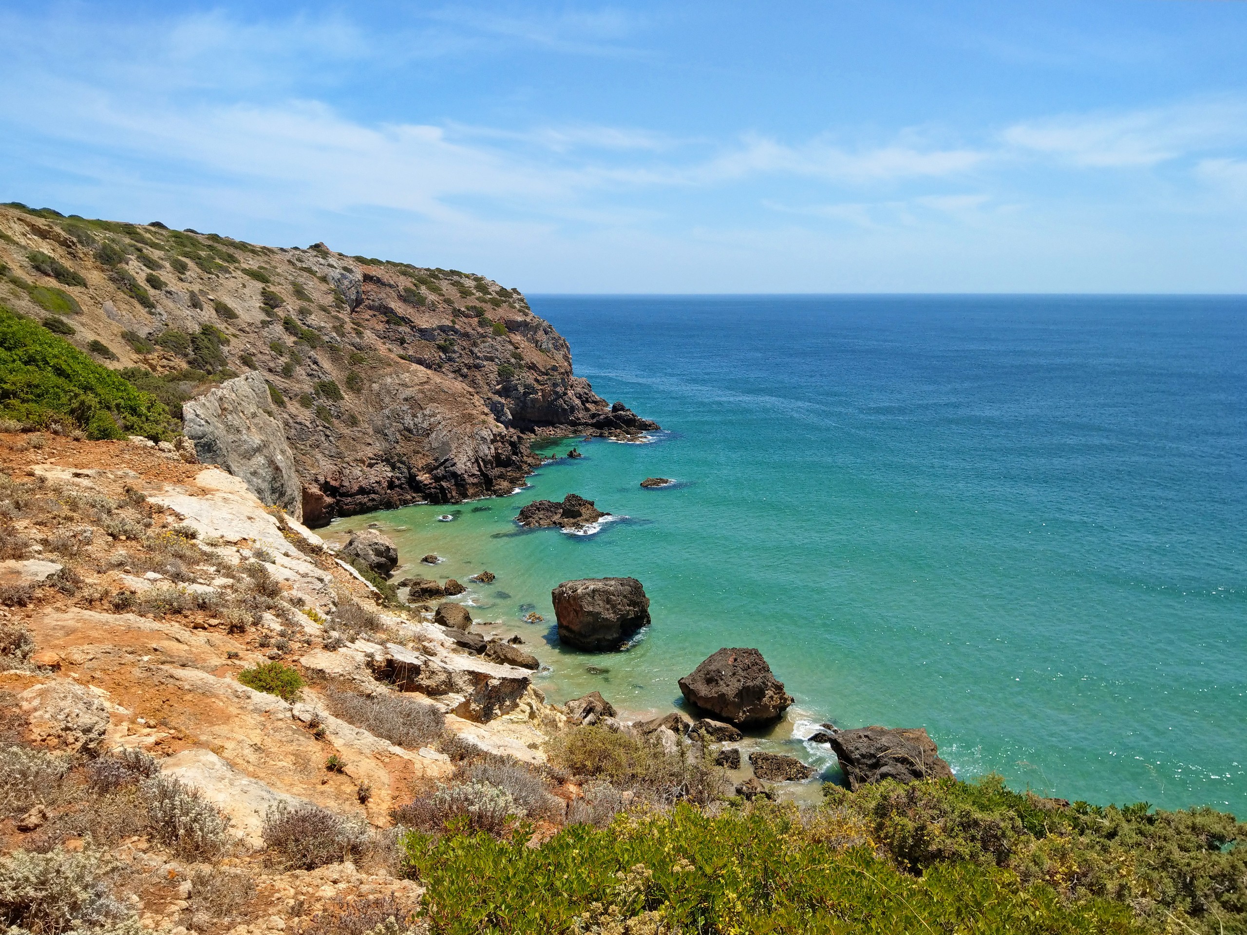 Beautiful views along the Algarve coastal trail