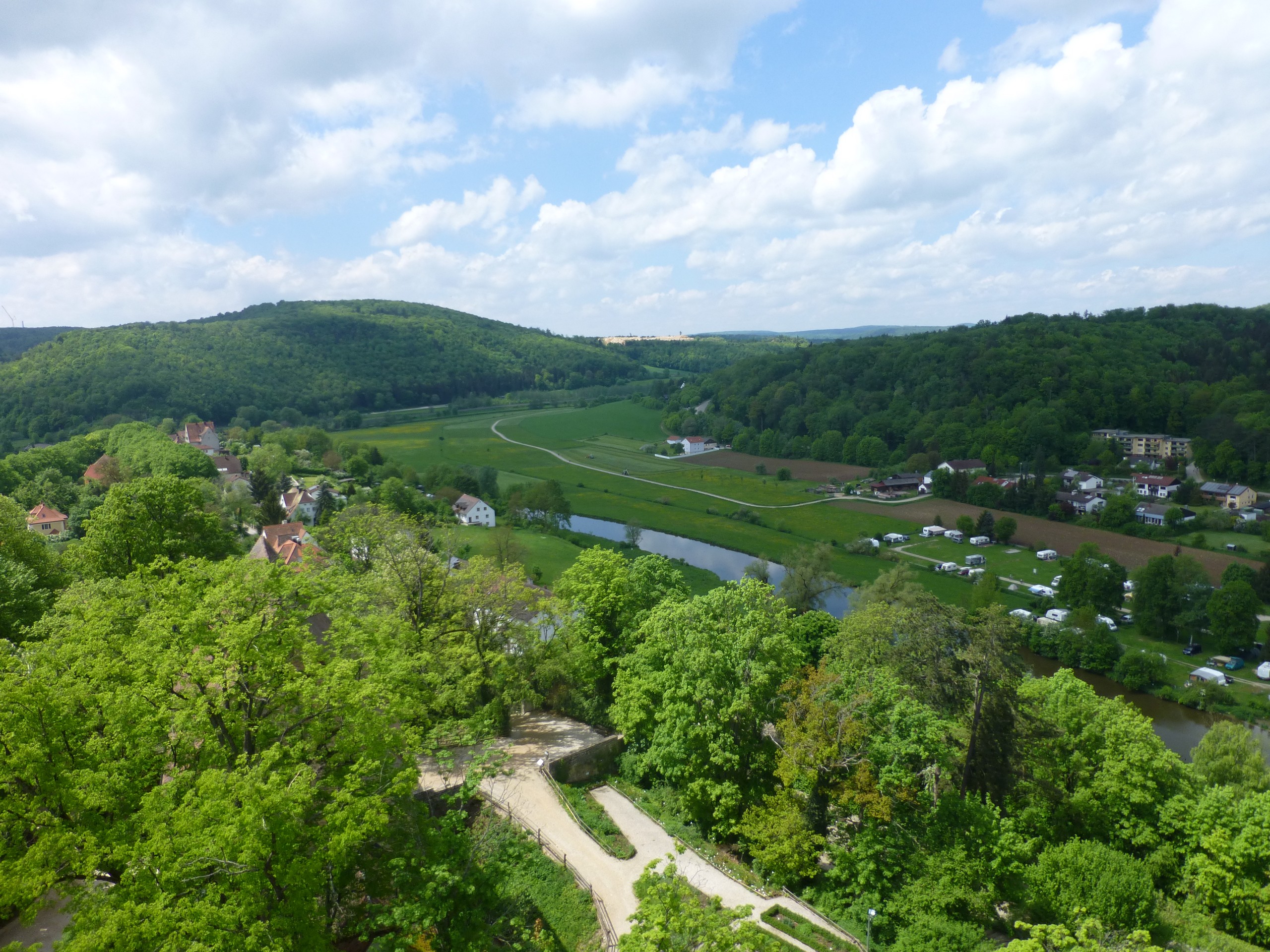 Altmühltal Panorama Trail Tour - Looking down on the river below from Panorama route