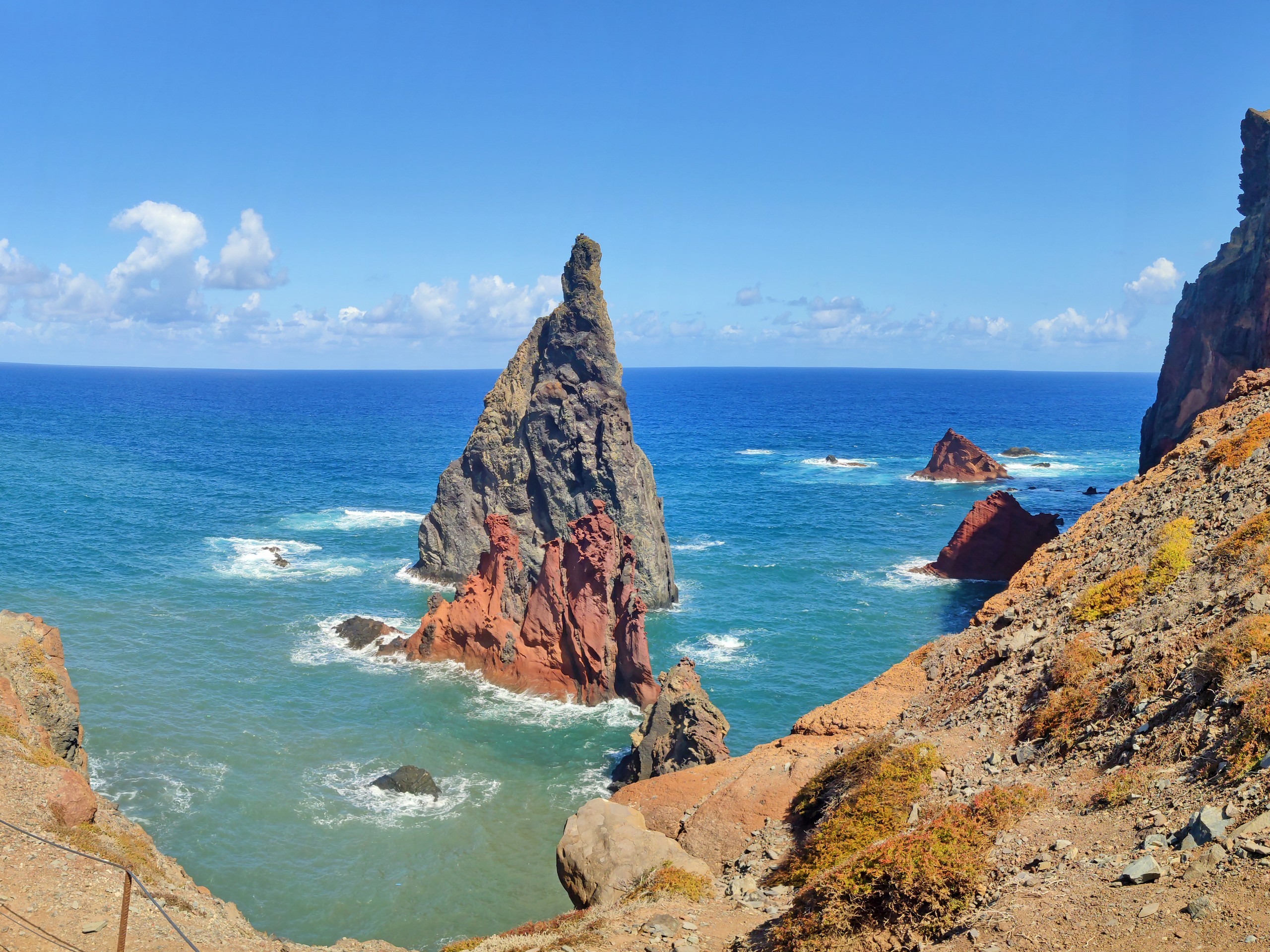 Beautiful rock formations in Madeira, Portugal