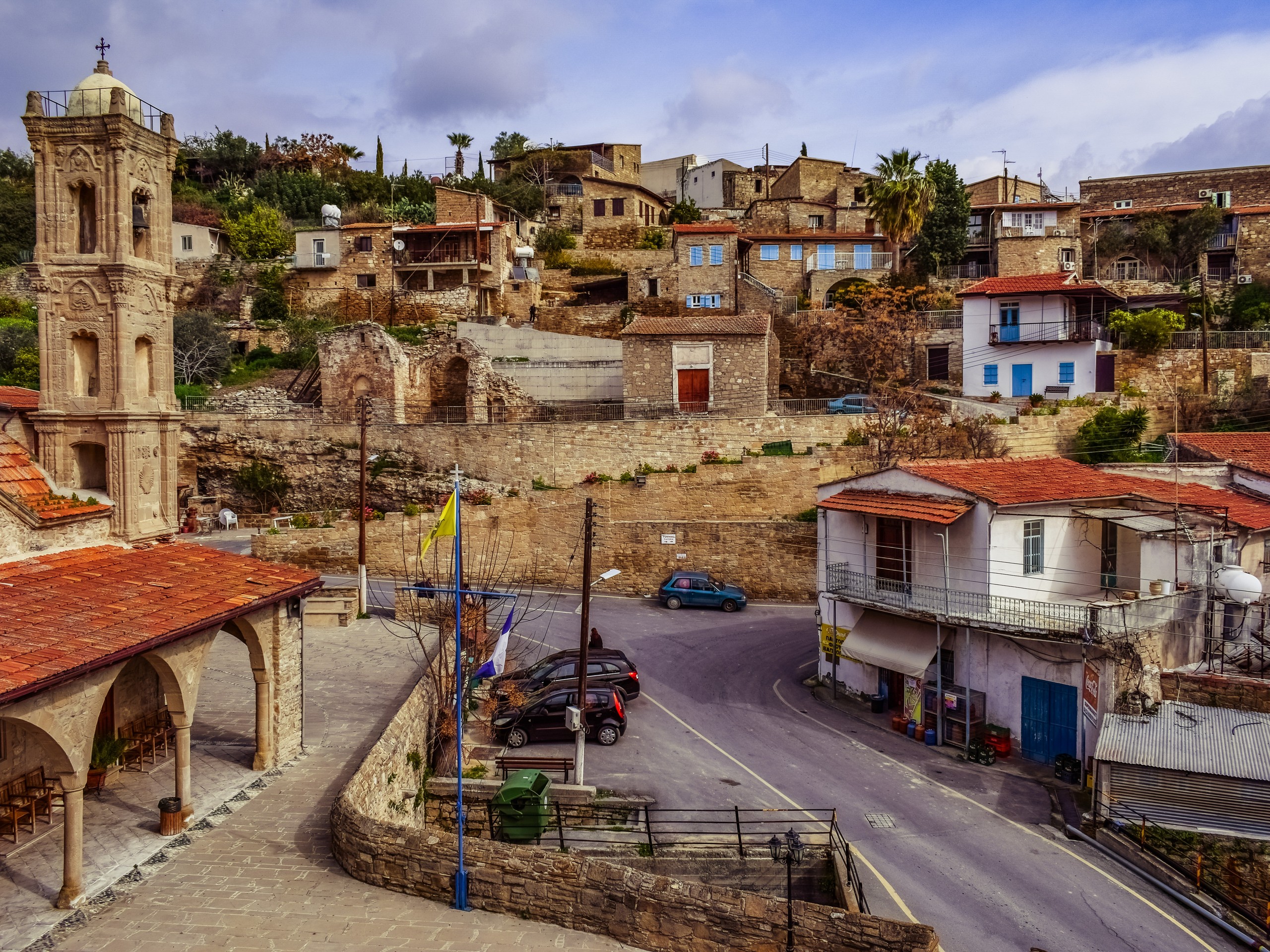 Small town in Cyprus island
