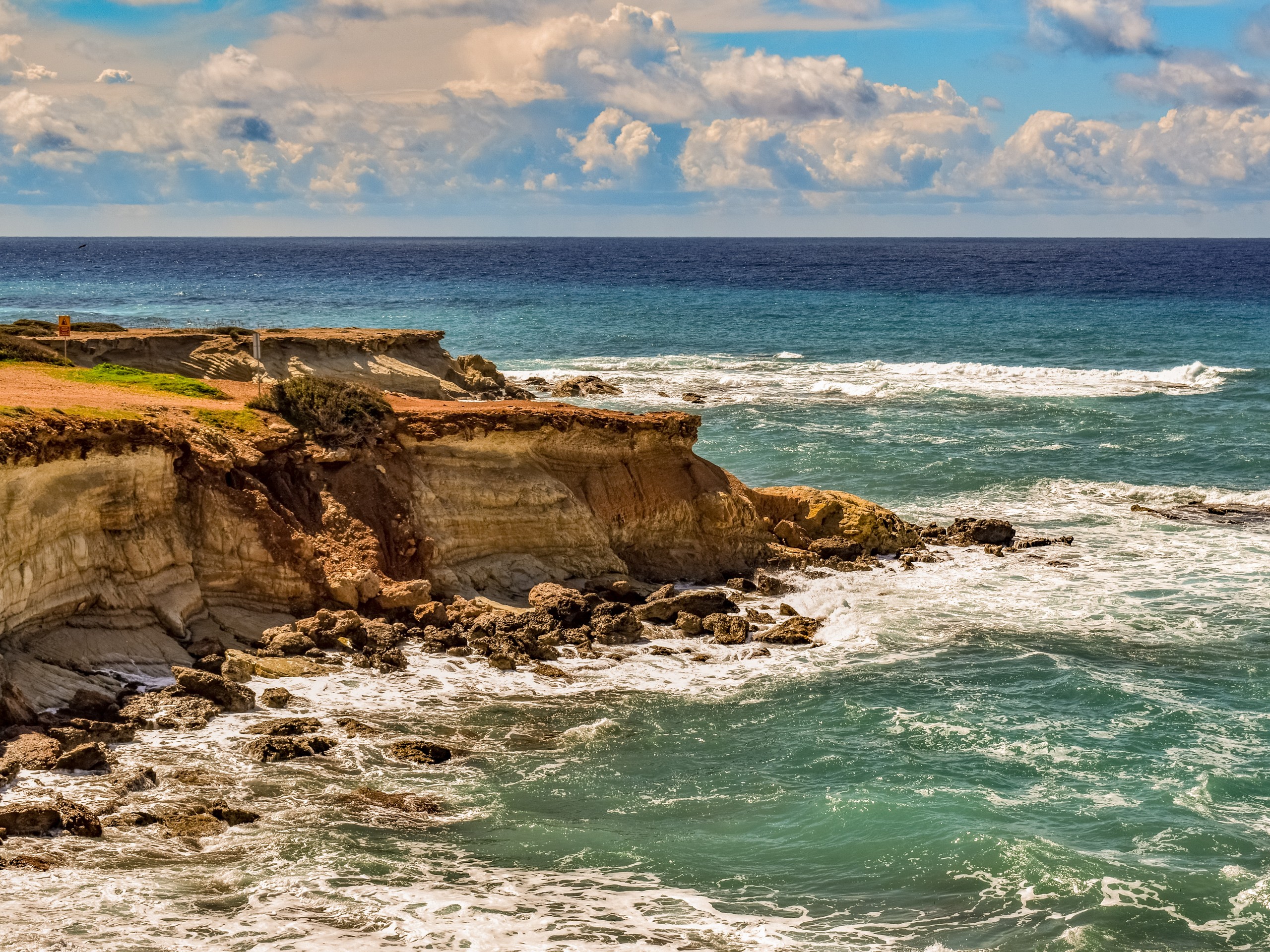 Beautiful coastline of Cyprus near Paphos