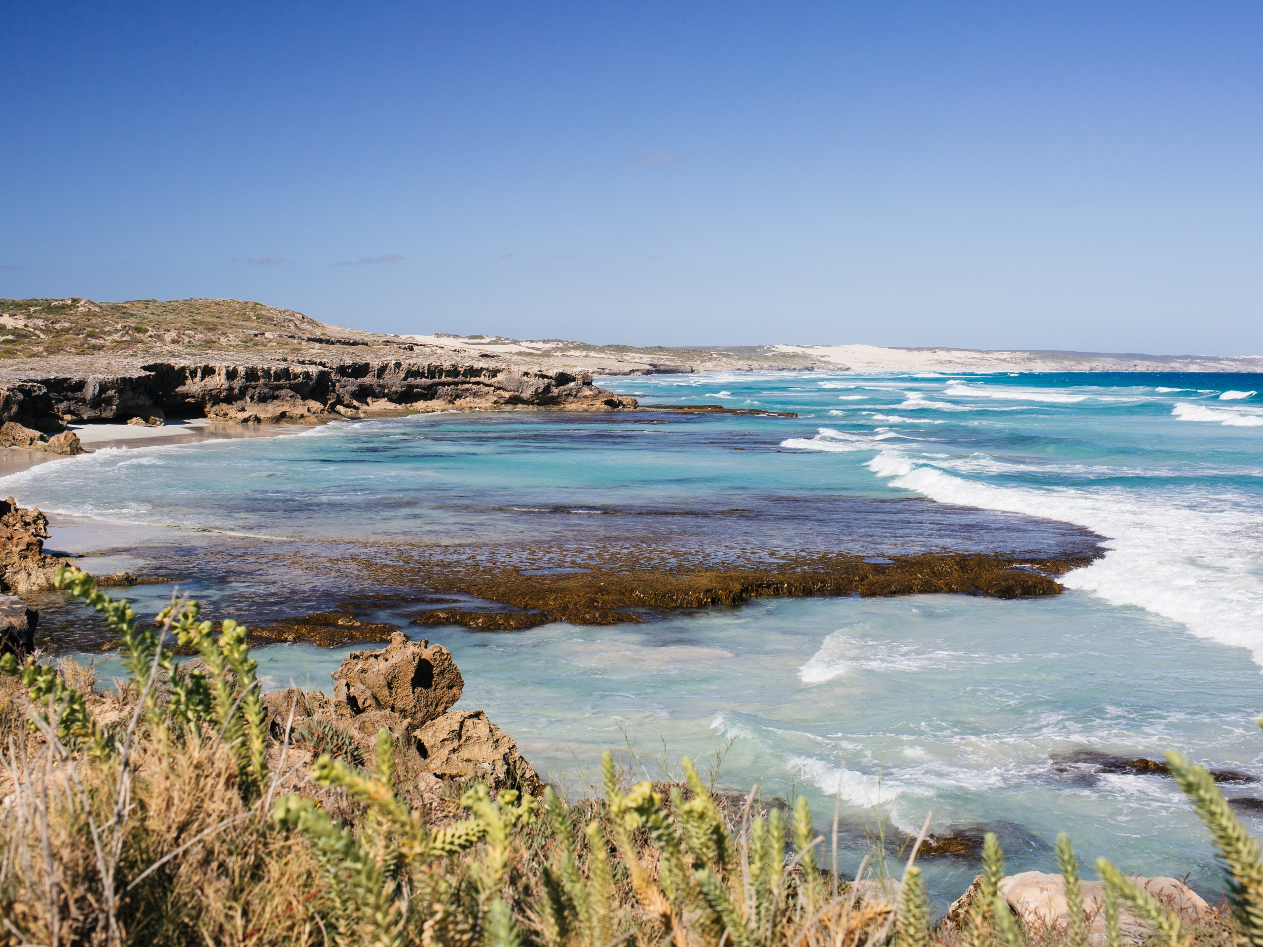 Rocky bay visited while on Wildlife Encounter tour in South Australia