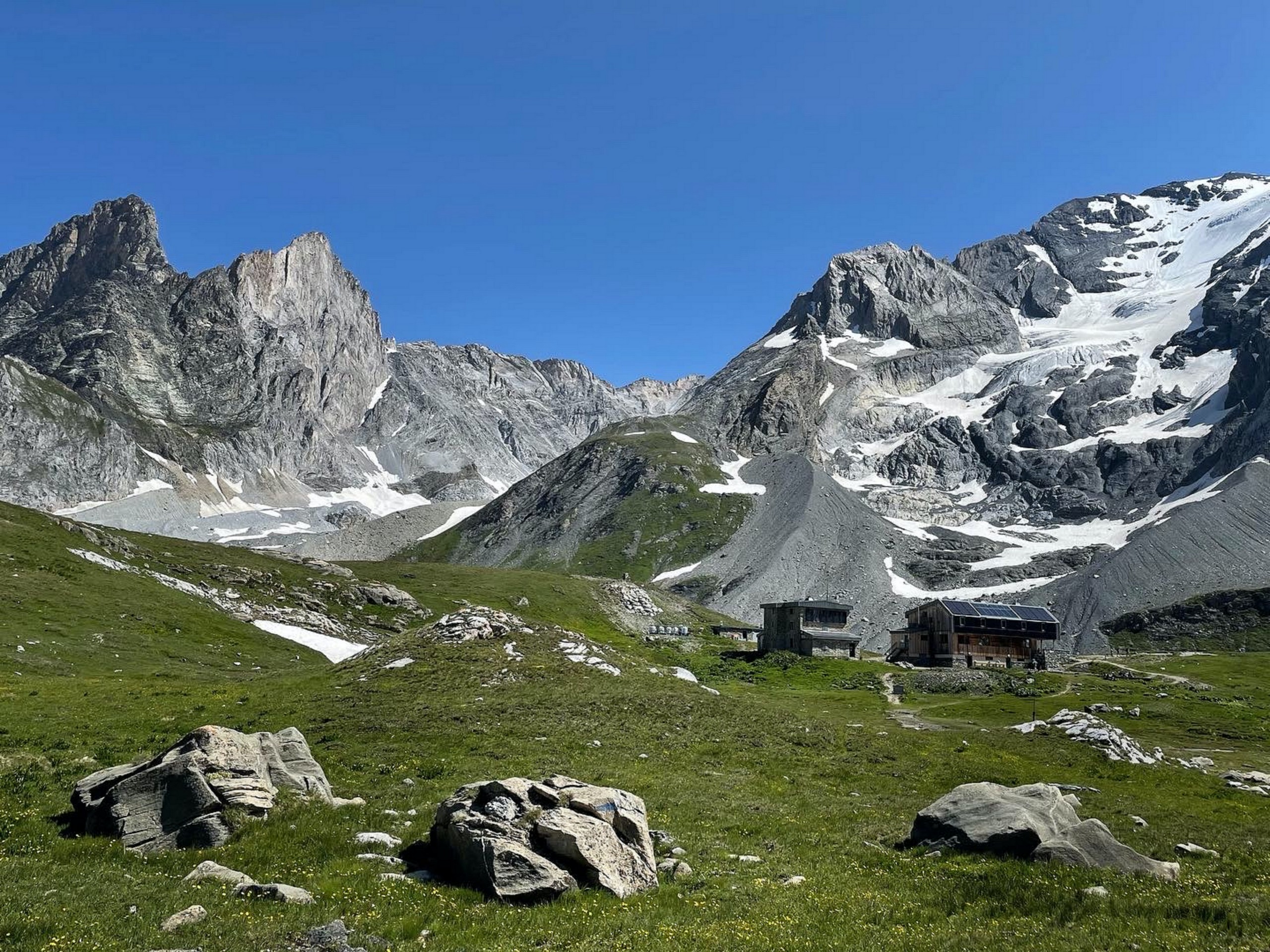 Mountain hut between Mont Blanc and Vanoise