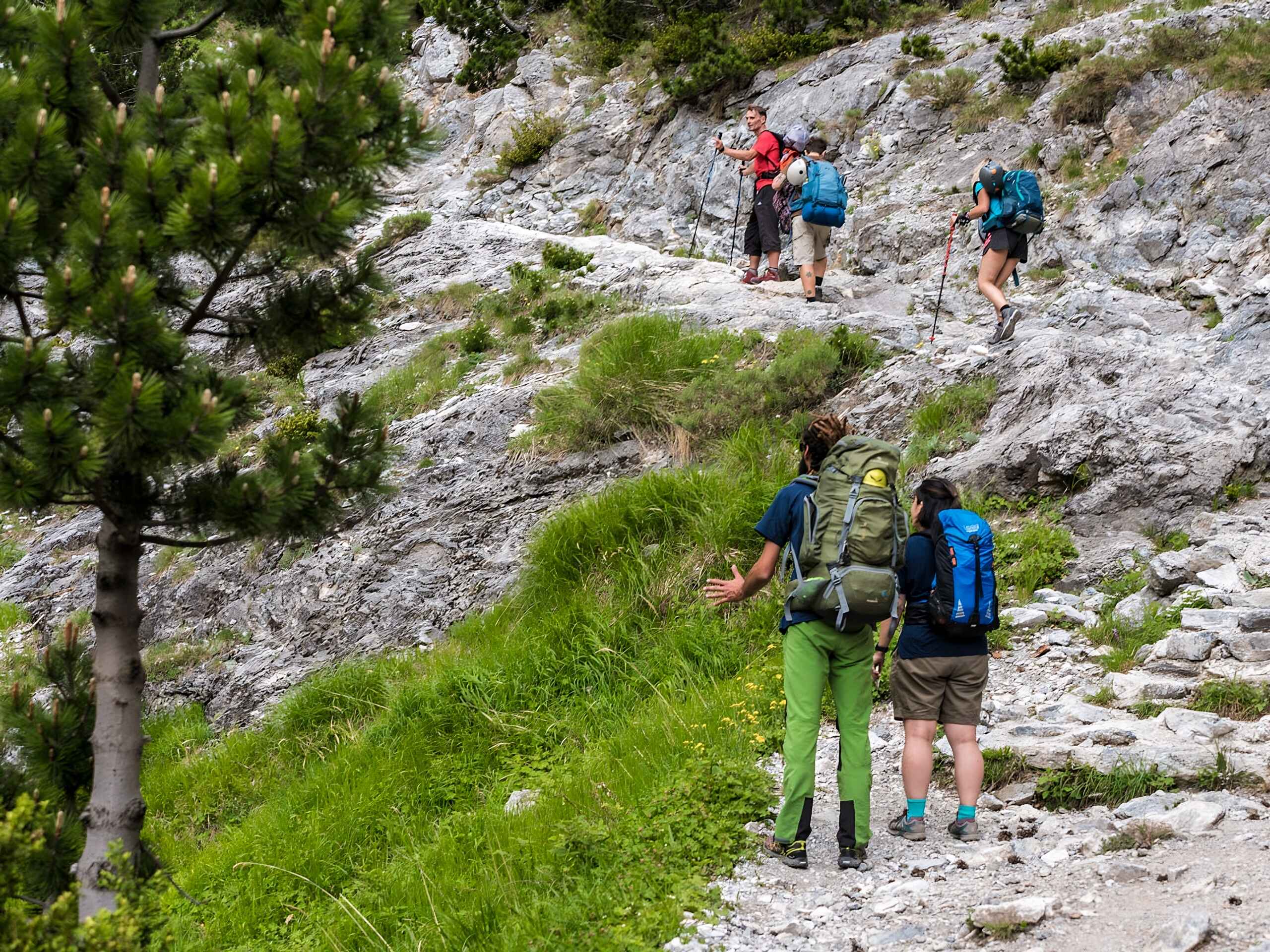 Hiking up Mount Olympus in Greece