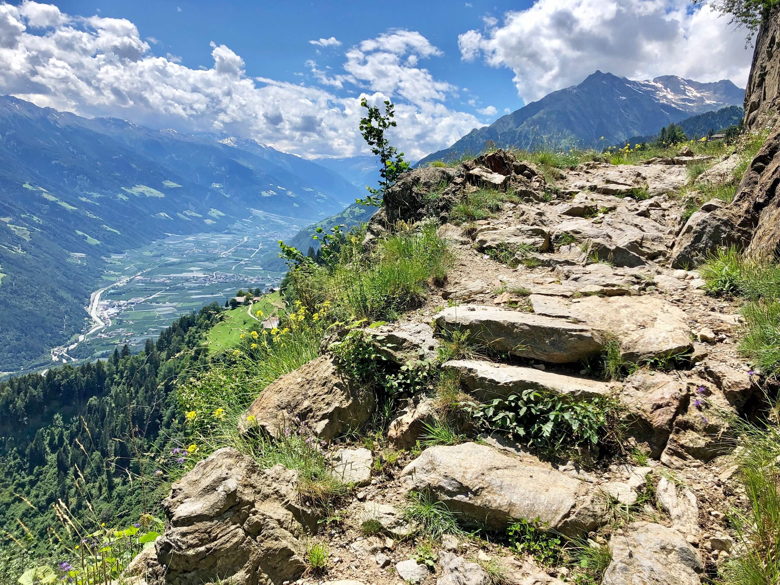 Rocky path in South Tyrol