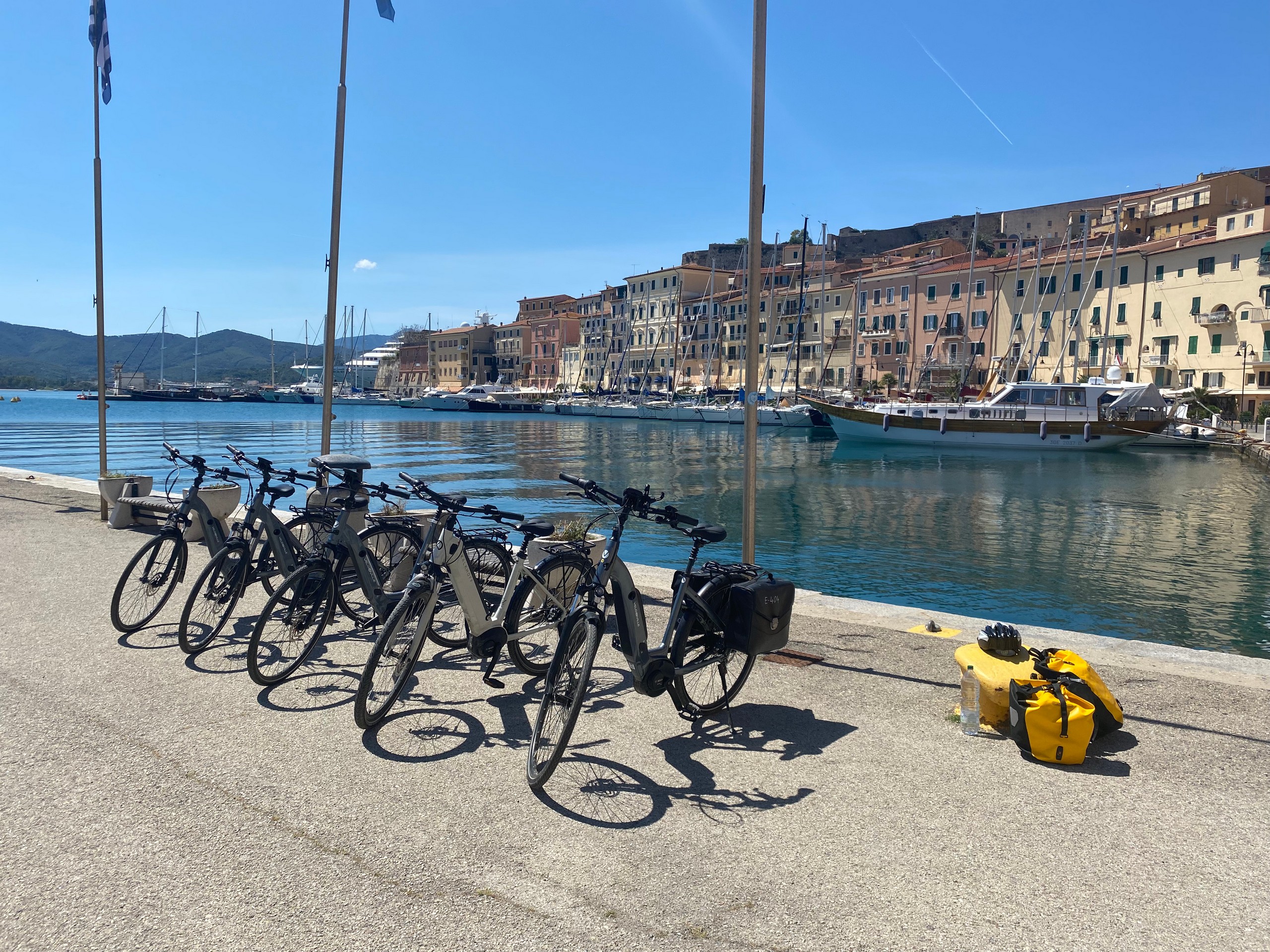 Bikes parked in Tuscany