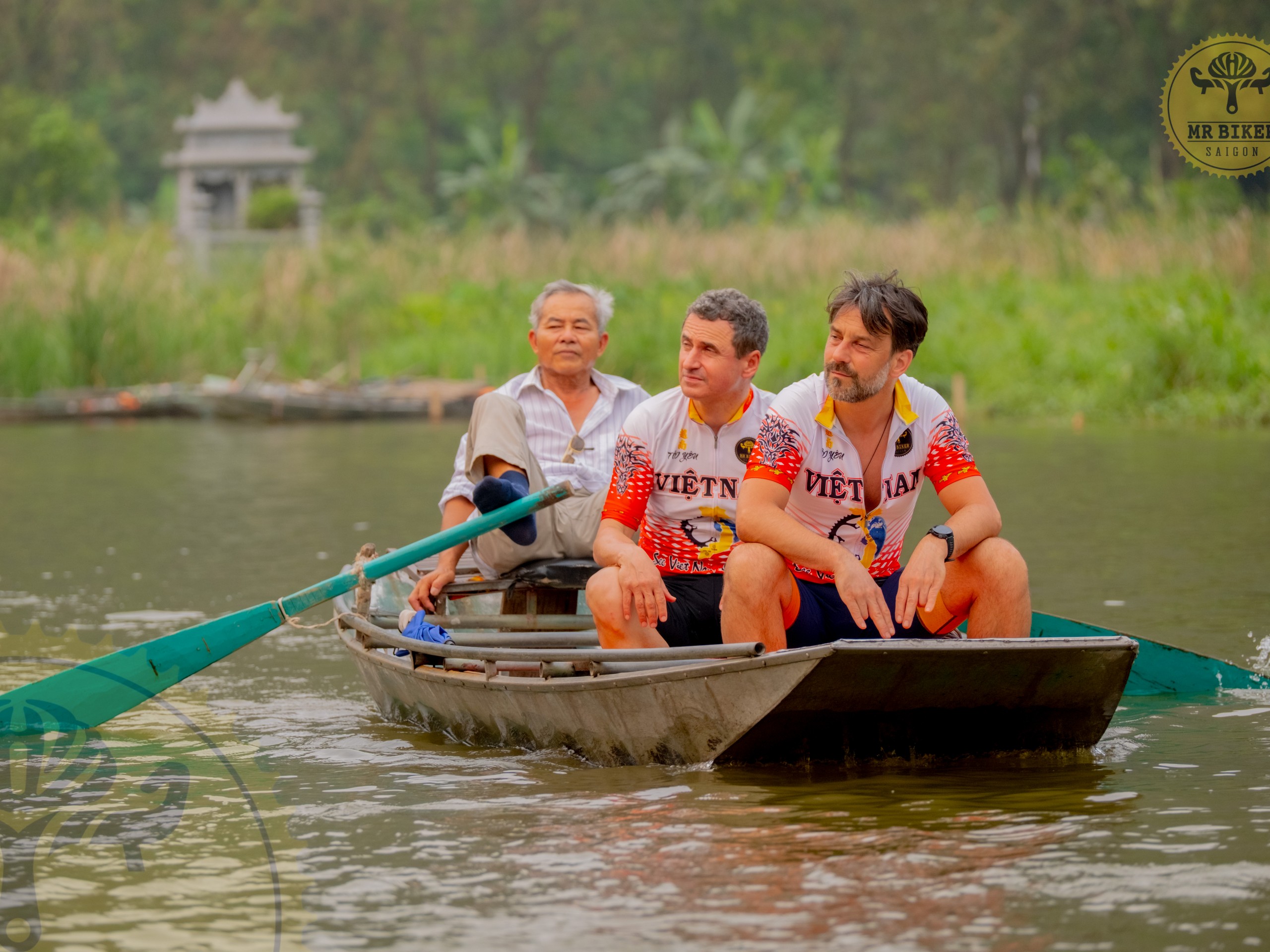 Rowing the boat in Vietnam