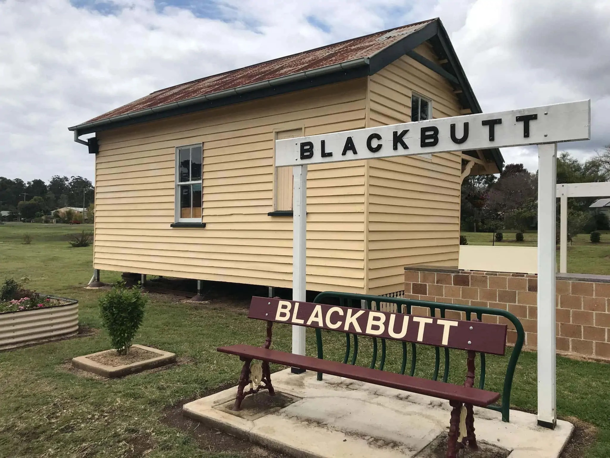 Rest stop along the cycling route in Queensland