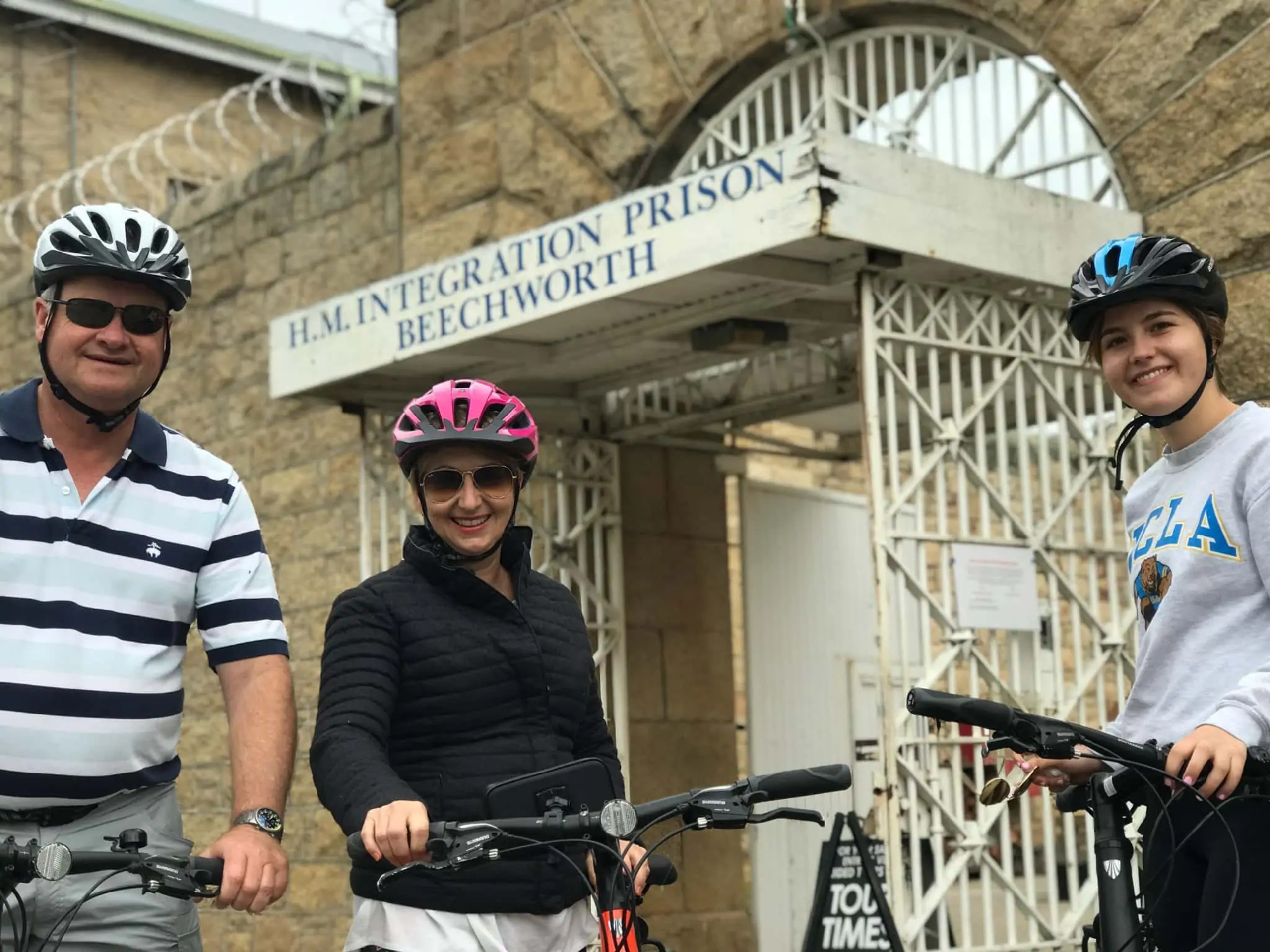 Cyclists on a biking trip in Beechworth