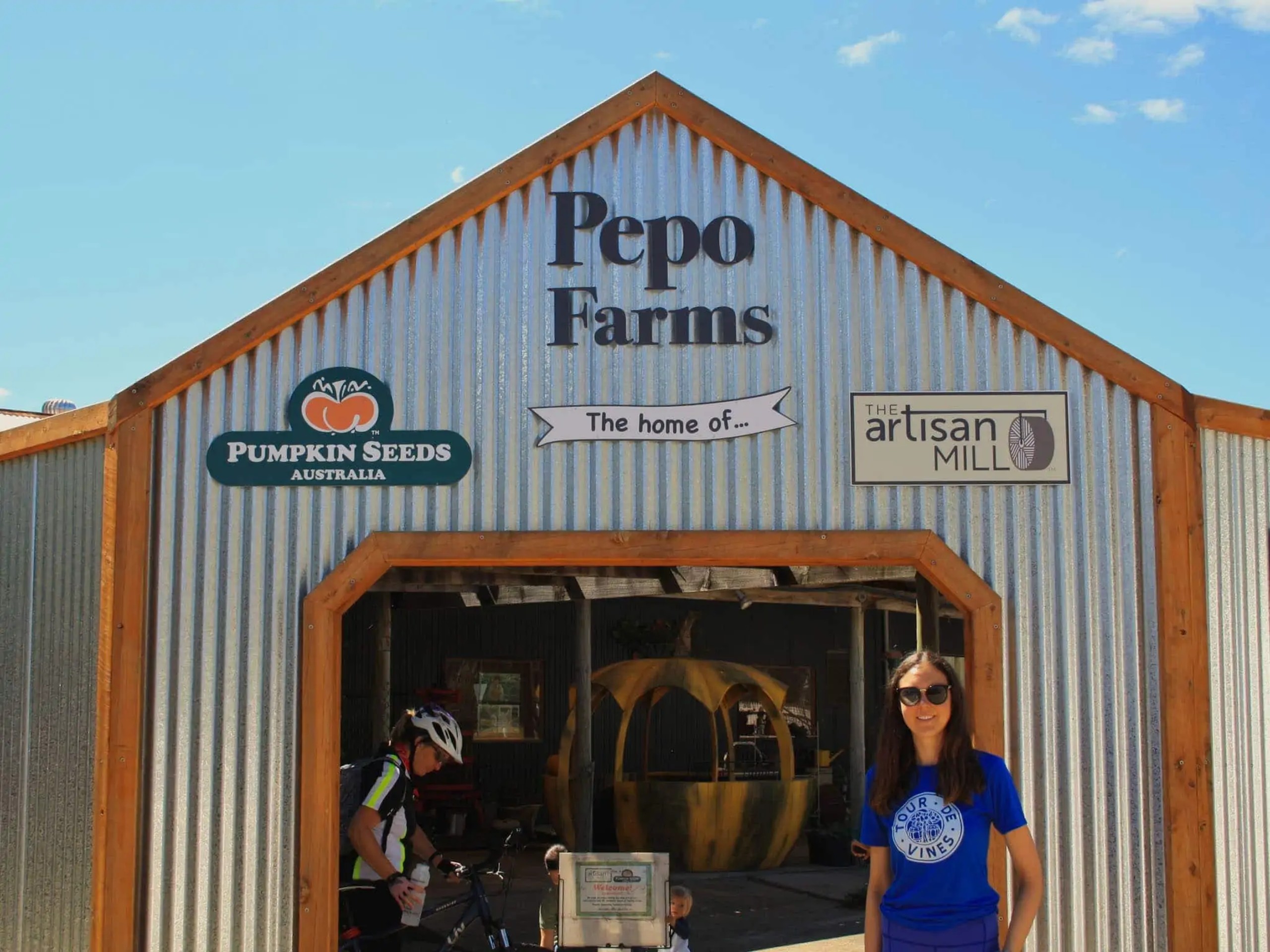 Visiting the Pepo Farm while on a cycling trip