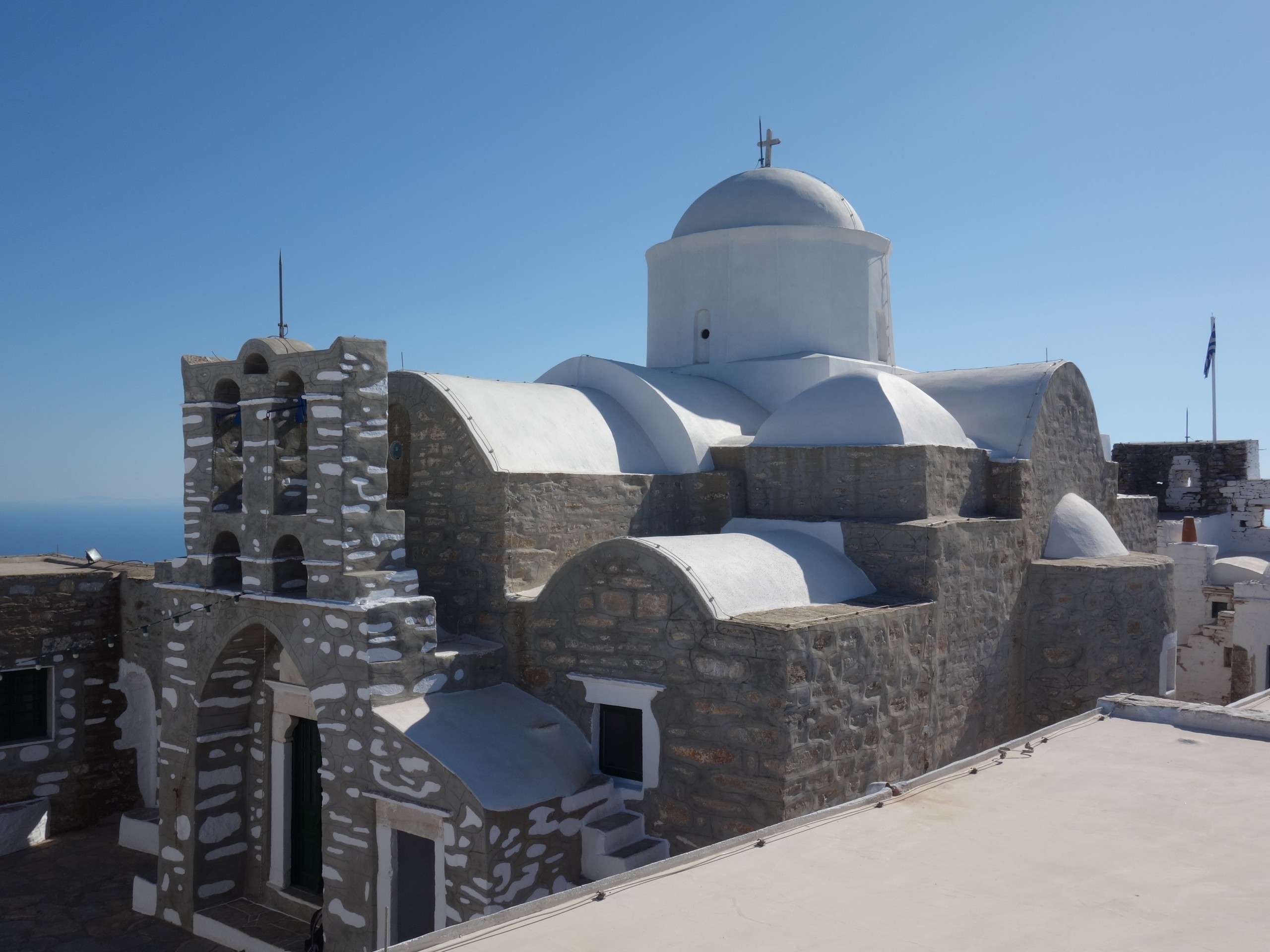 The monastery of Profitis Ilias at the top of Sifnos island